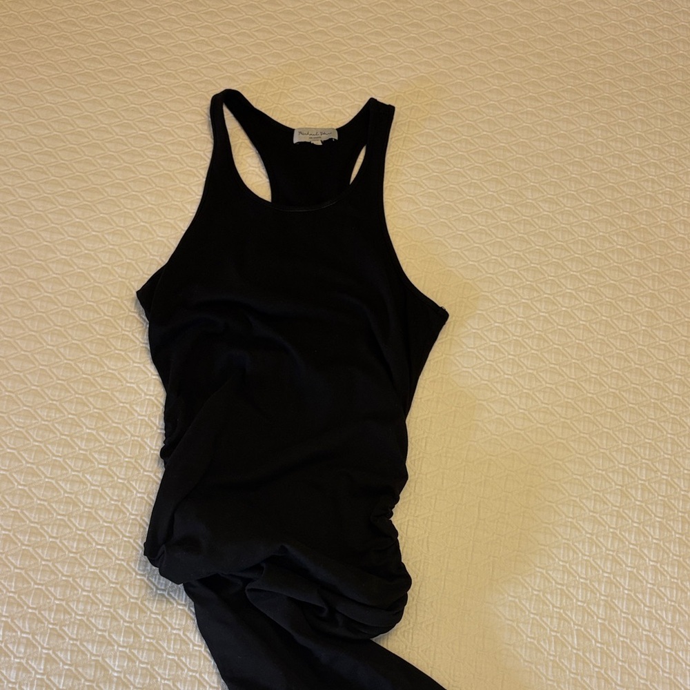 Michael Stars Jet Black Racerback Tank Dress
